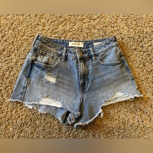 PacSun High Rise Festival Blue Jean Shorts